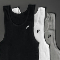 Crest Ribbed Tank - 3pk